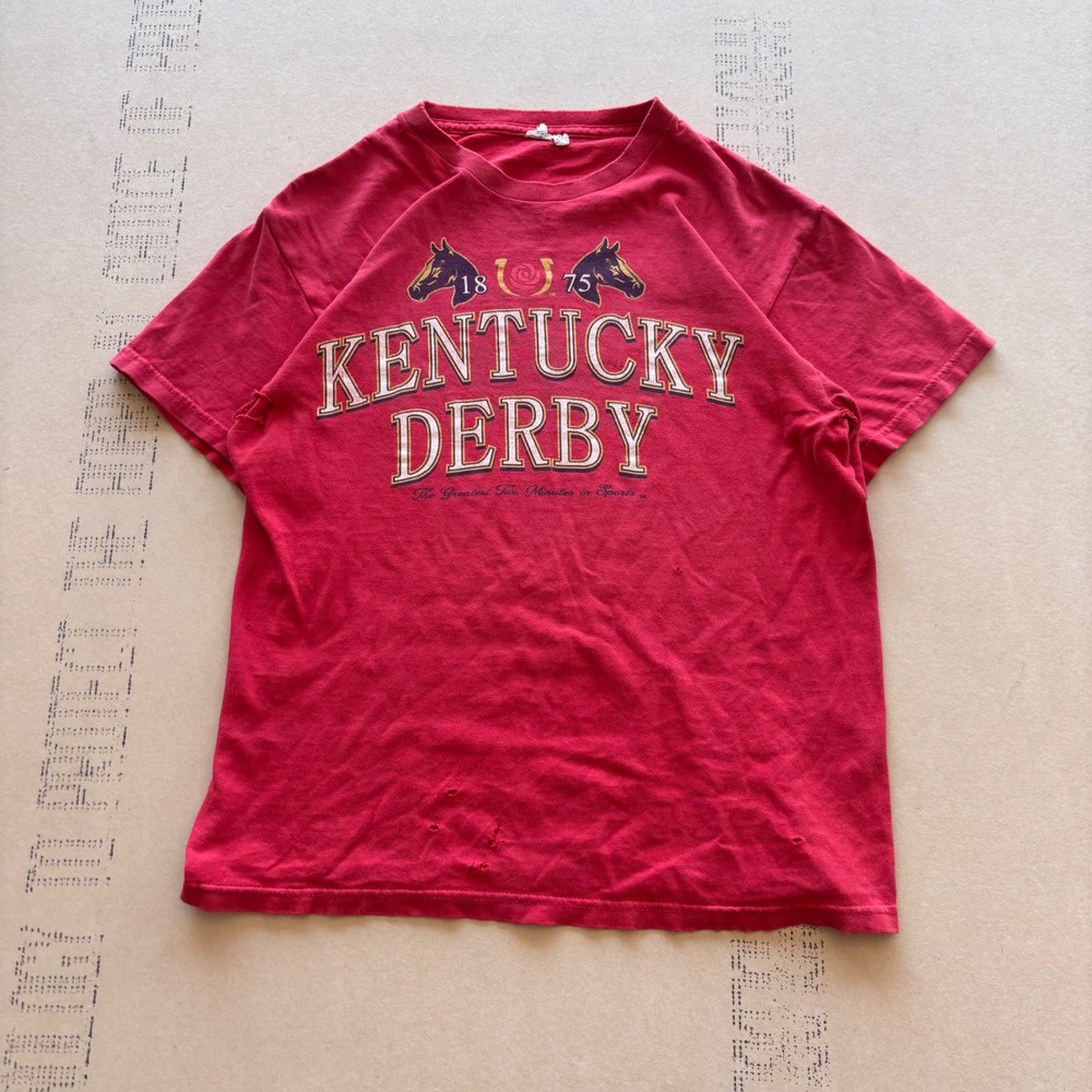 Y2K Thrashed Kentucky Derby T-shirt‎